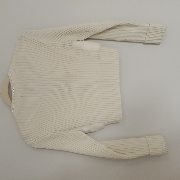 Authentic Rabbit Fur Sweater with Crystals - Picture 5 of 7